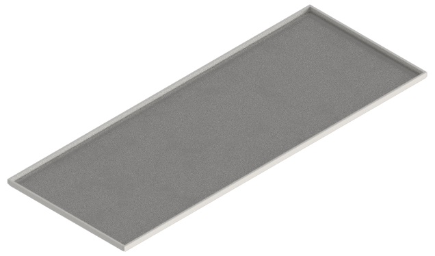 Produktbild UBK 201 051  -  Blind-Deckel zu UBK 200 mit Kante geschlossen, für 5mm Vertiefung